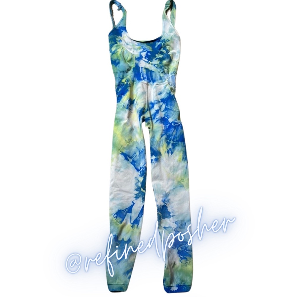 Free People Movement Good Karma Onesie size XS/S NEW Iced Grey Tie Dye - Picture 3 of 6